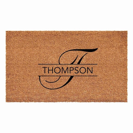 Calloway Mills Personalized Door Mat, Black, Natural, 17 in W x 29 in L 111001729
